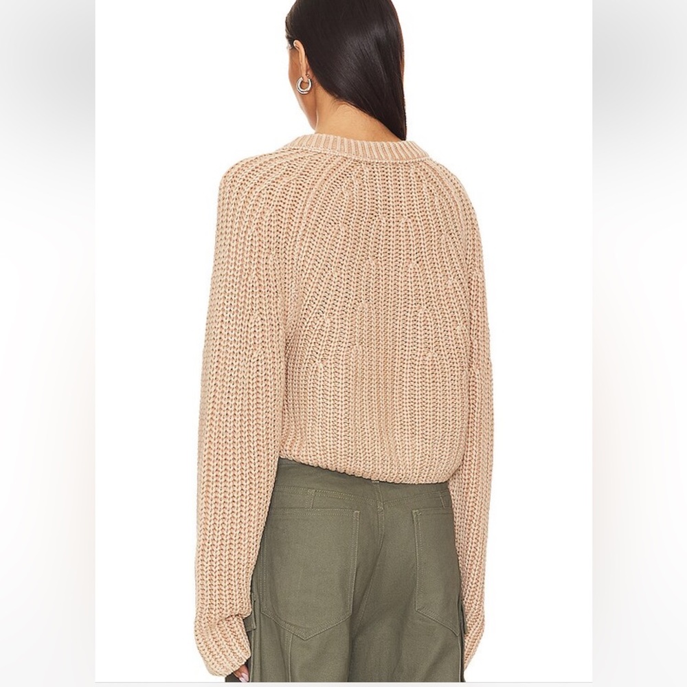 NWT Free People Cozy Sweet Nothing Tan Button-Up Cardigan Sweater Size Small - Picture 3 of 8
